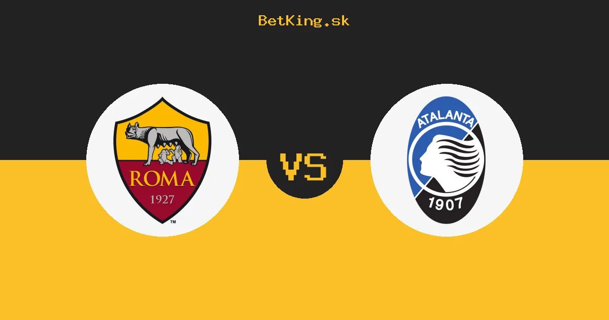 AS Rím vs. Atalanta dnes 05.09.2026: Zostavy, tabuľka, kurzy, live prenos
