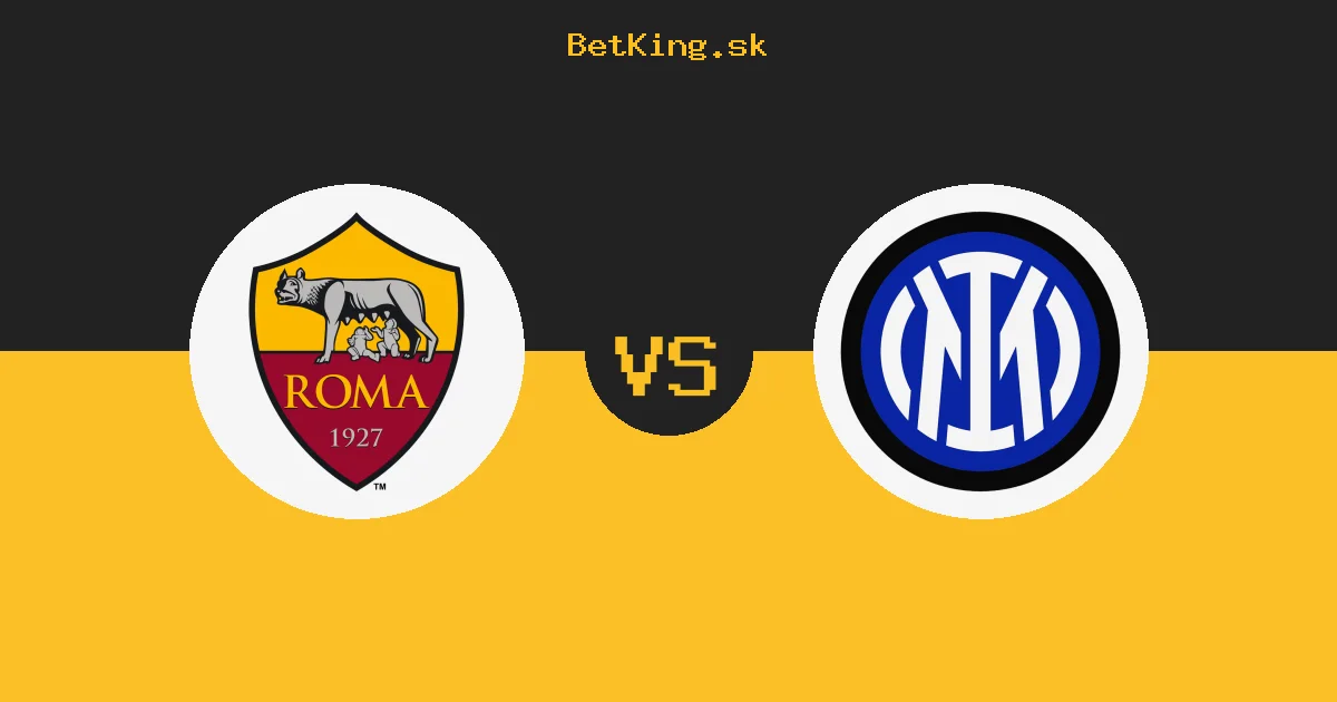 AS Rím vs. Inter Miláno dnes 19.09.2026: Zostavy, tabuľka, kurzy, live prenos