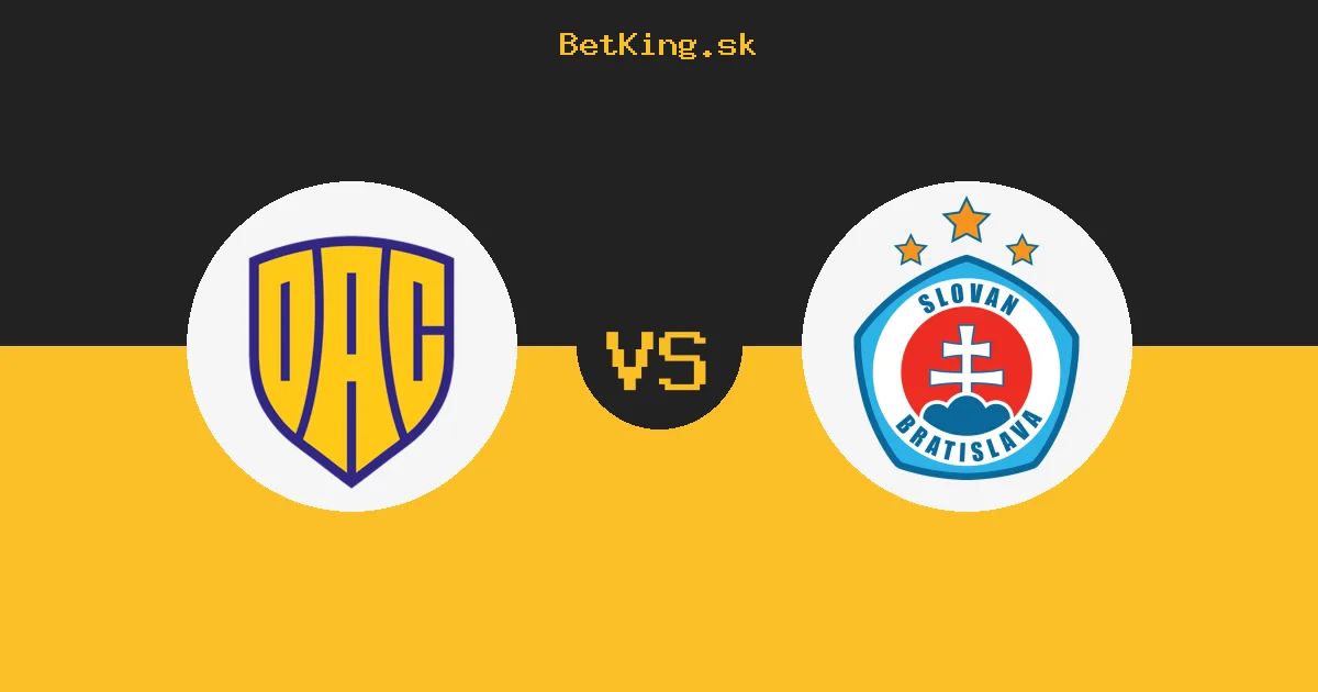Dunajská Streda vs. Slovan Bratislava dnes 05.09.2026: Zostavy, tabuľka, kurzy, live prenos