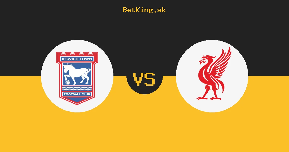 Ipswich vs. Liverpool dnes 04.09.2026: Zostavy, tabuľka, kurzy, live prenos